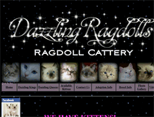 Tablet Screenshot of dazzlingragdolls.com